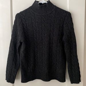 JCrew cable knit lambs wool sweater